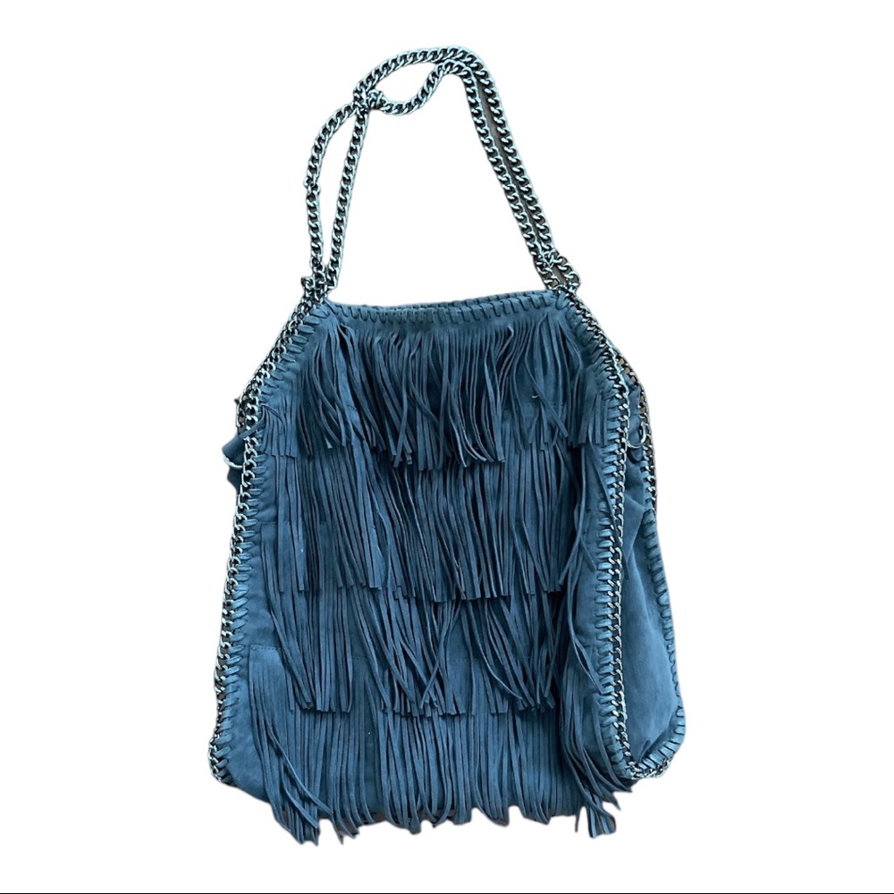 Suede bag fringes